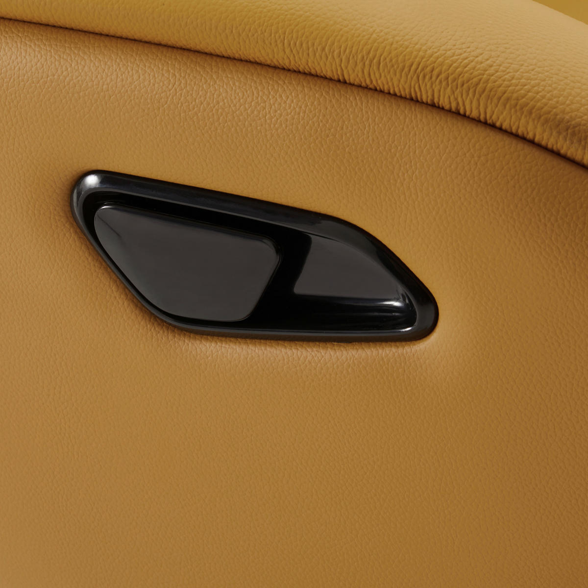 RELAXAČNÍ KŘESLO S TABURETEM, textil, kůže, žlutá - černá/žlutá, Design, kov/textil (77/107/75cm) - Livetastic