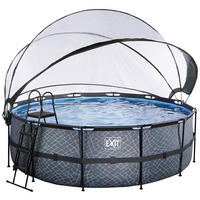 POOL SET 427/122 cm  - grå, Klassisk, metall (427/122cm) - EXIT Toys