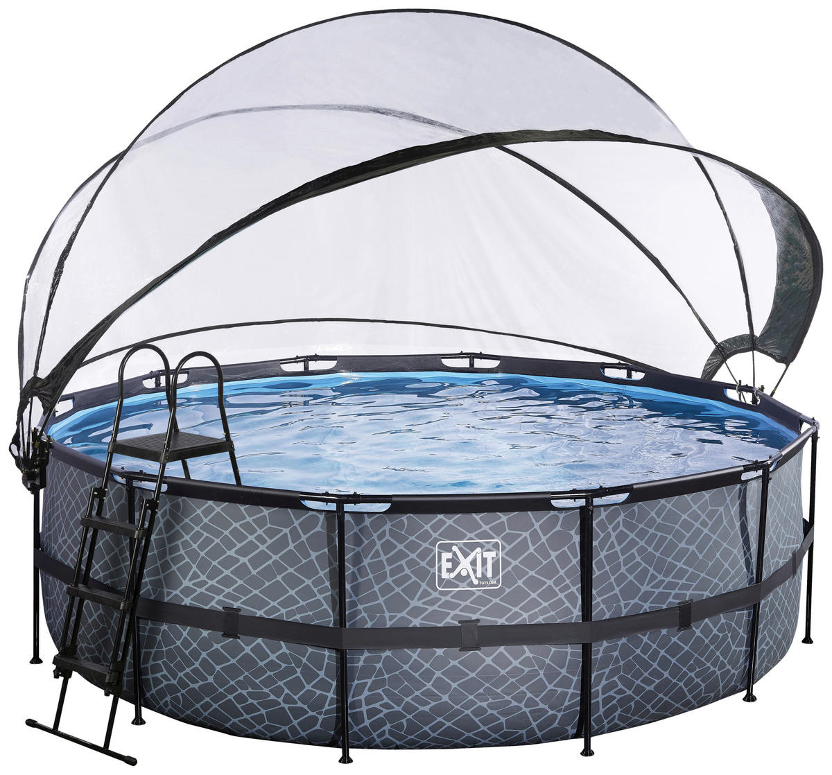 POOL SET 427/122 cm  - grå, Klassisk, metall (427/122cm) - EXIT Toys