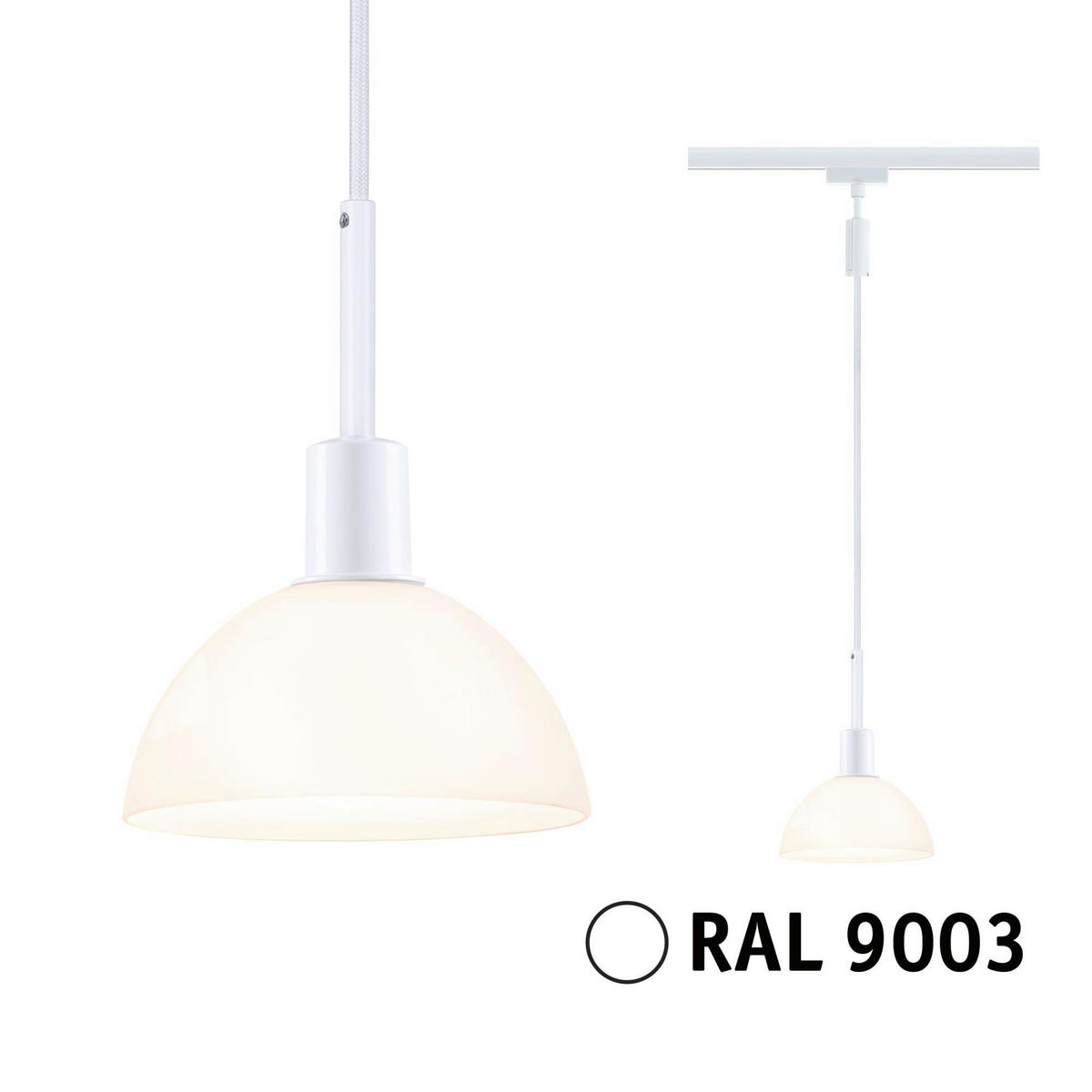 SCHIENENSYSTEM-HÄNGELEUCHTE Sarrasani 14,0/140 cm   - Basics, Metall (14,0/140cm) - Paulmann
