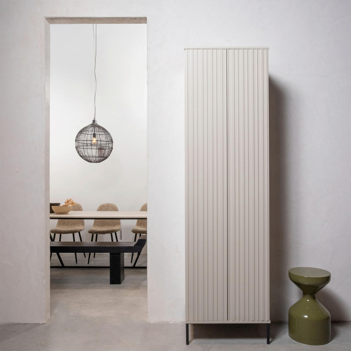 BEISTELLTISCH in Metall 30/30/47 cm  - Grün, Design, Metall (30/30/47cm) - Livetastic