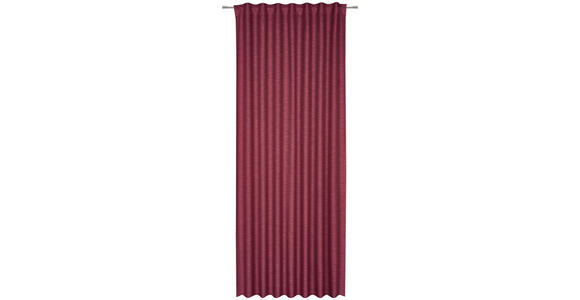 FERTIGVORHANG blickdicht  - Bordeaux, Basics, Textil (140/255cm) - Novel