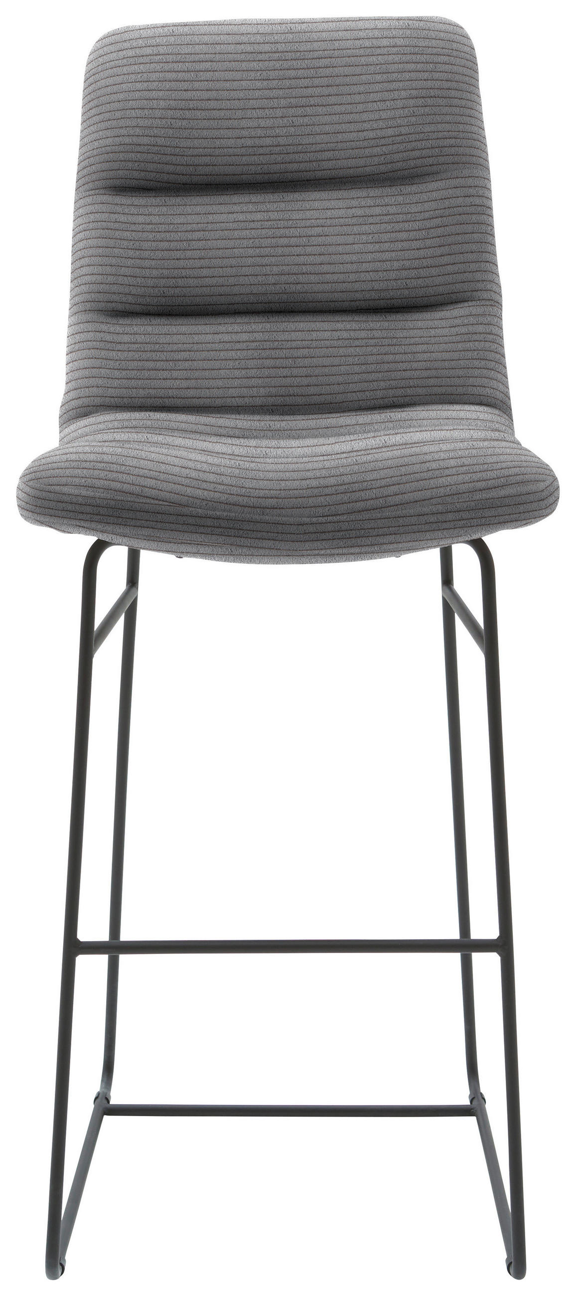 BARHOCKER - Dunkelgrau/Schwarz, Design, Textil/Metall (52/122/66cm) - Dieter Knoll