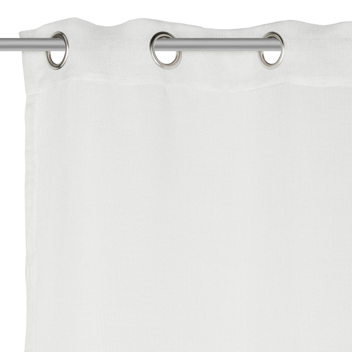 ÖSENVORHANG halbtransparent  - Weiß, Trend, Textil (140/260cm) - Dieter Knoll