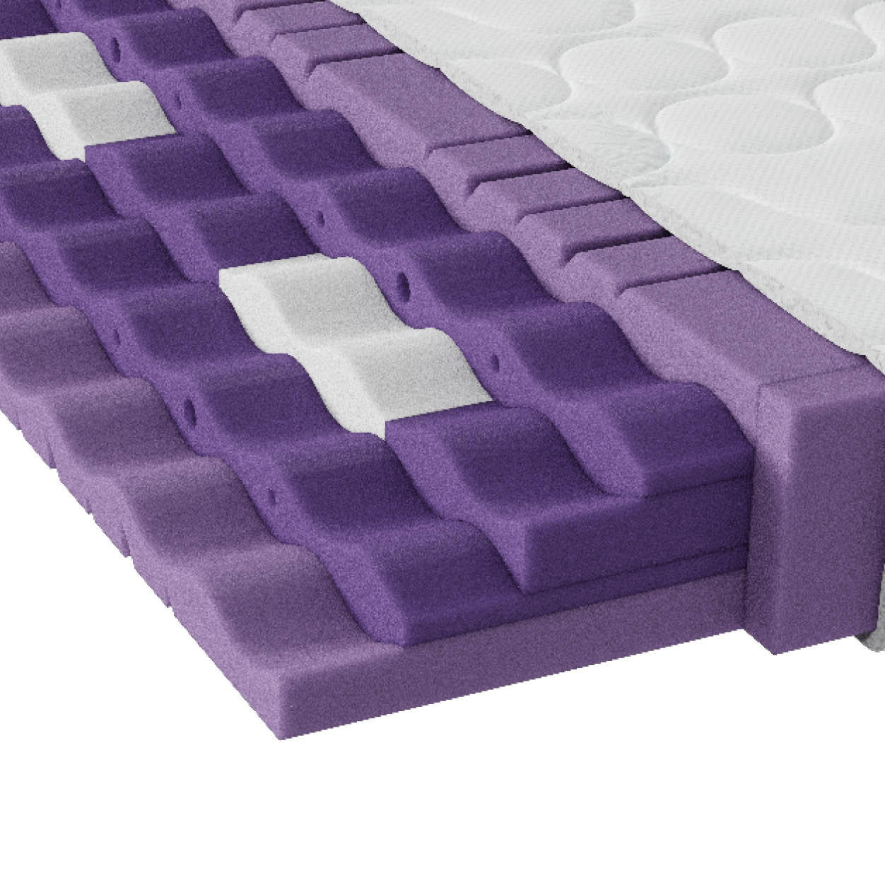 KOMFORTSCHAUMMATRATZE 100/210 cm Höhe ca. 21 cm  - Weiß, Basics, Textil (100/210cm) - Sleeptex