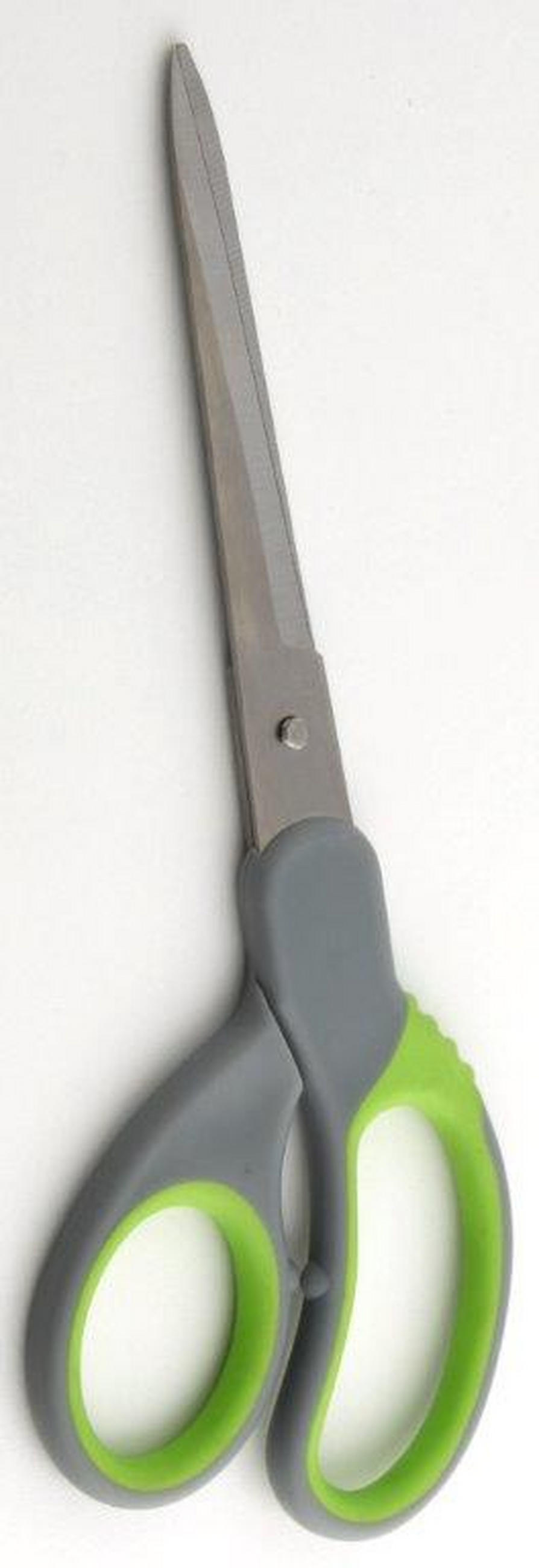 ŠKARJE          22 cm           - siva/zelena, Basics, kovina/umetna masa (22cm) - Homeware