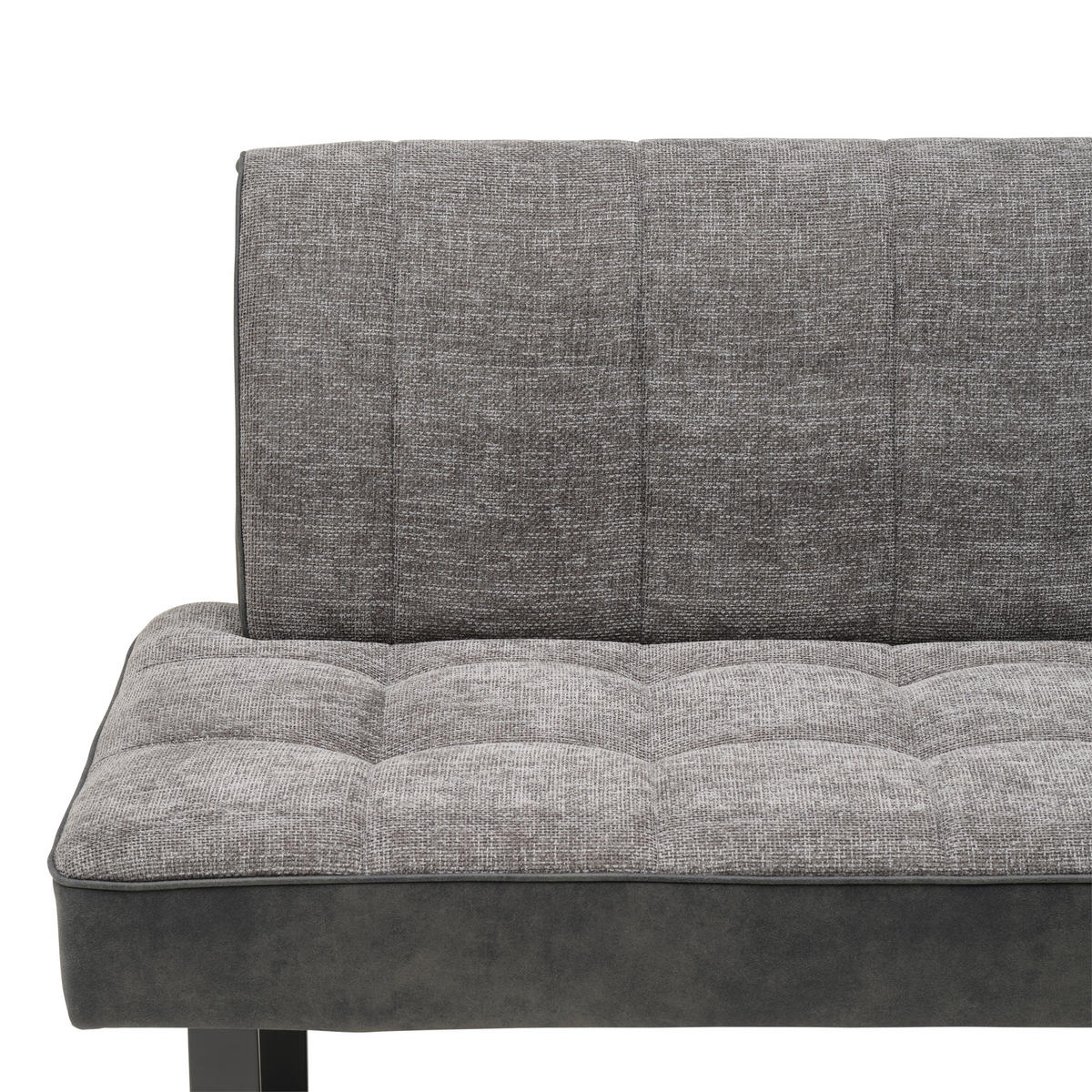 ECKBANK 200/160 cm  in Grau, Schwarz  - Schwarz/Grau, KONVENTIONELL, Textil/Metall (200/160cm) - MID.YOU