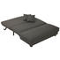 SCHLAFSOFA Webstoff Dunkelgrau - Dunkelgrau/Schwarz, Design, Textil/Metall (160/85/100cm) - CARRYHOME
