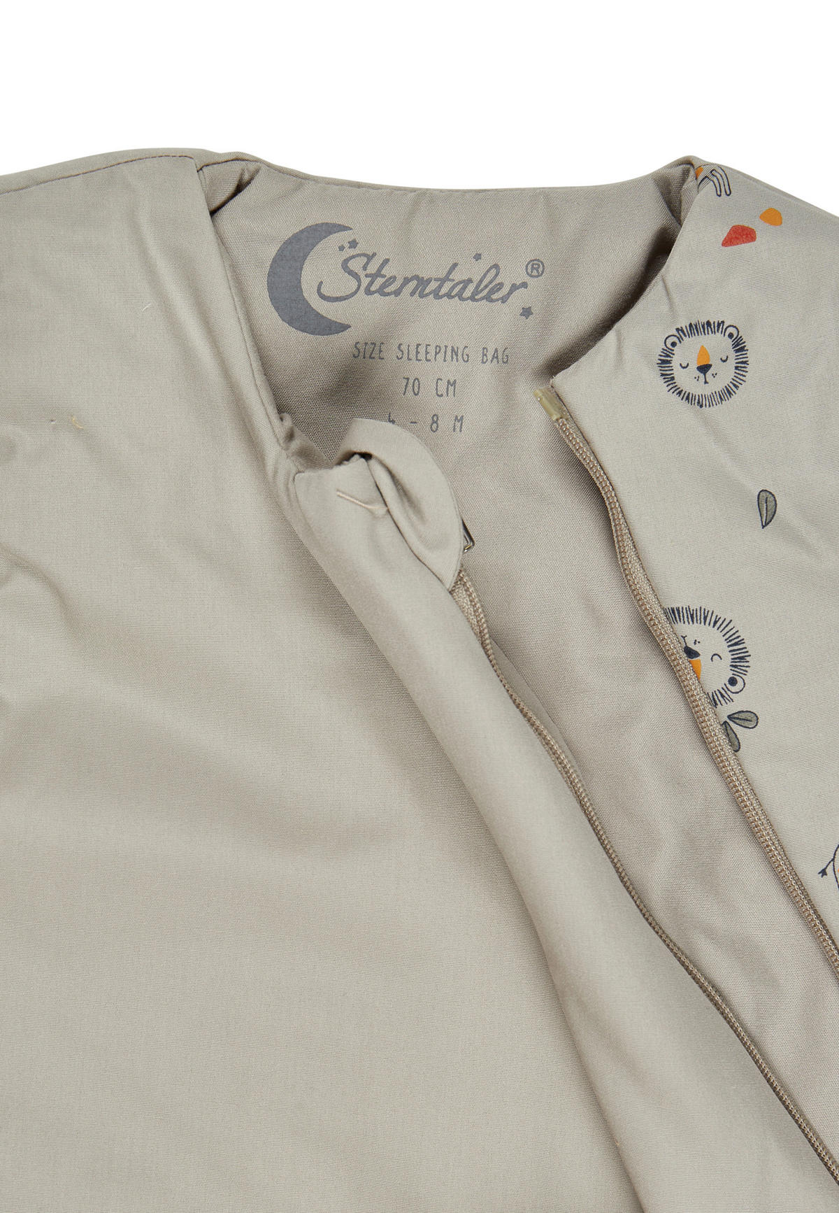 BABYSCHLAFSACK Löwe Leo    70   - Mintgrau, Basics, Textil (70null) - Sterntaler