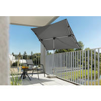 AMPELSCHIRM 190 cm Anthrazit  - Anthrazit, Basics, Textil/Metall (190/188/140cm) - Schneider