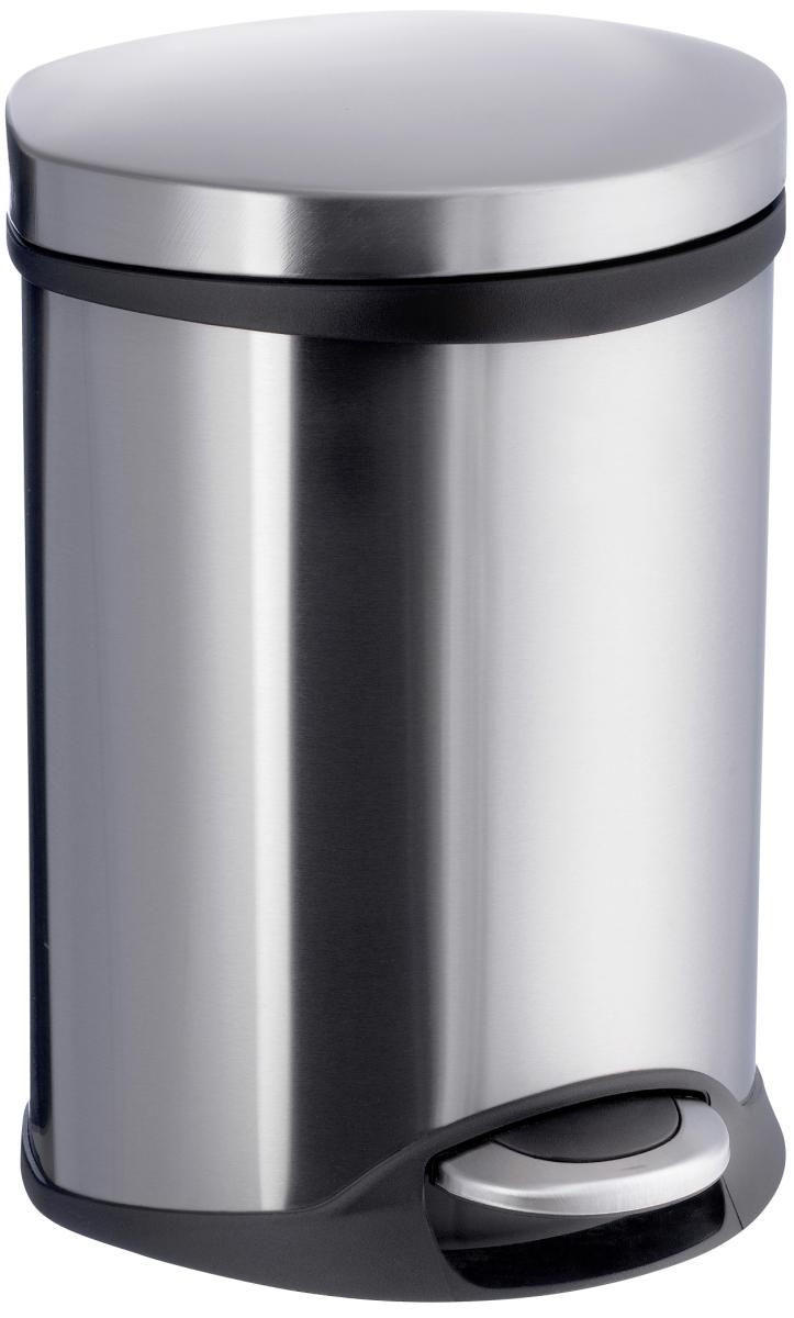 KOSMETIKEIMER 6 l  Metall  - Edelstahlfarben/Schwarz, Basics, Kunststoff/Metall (22/33,5/22,5cm) - Smedbo