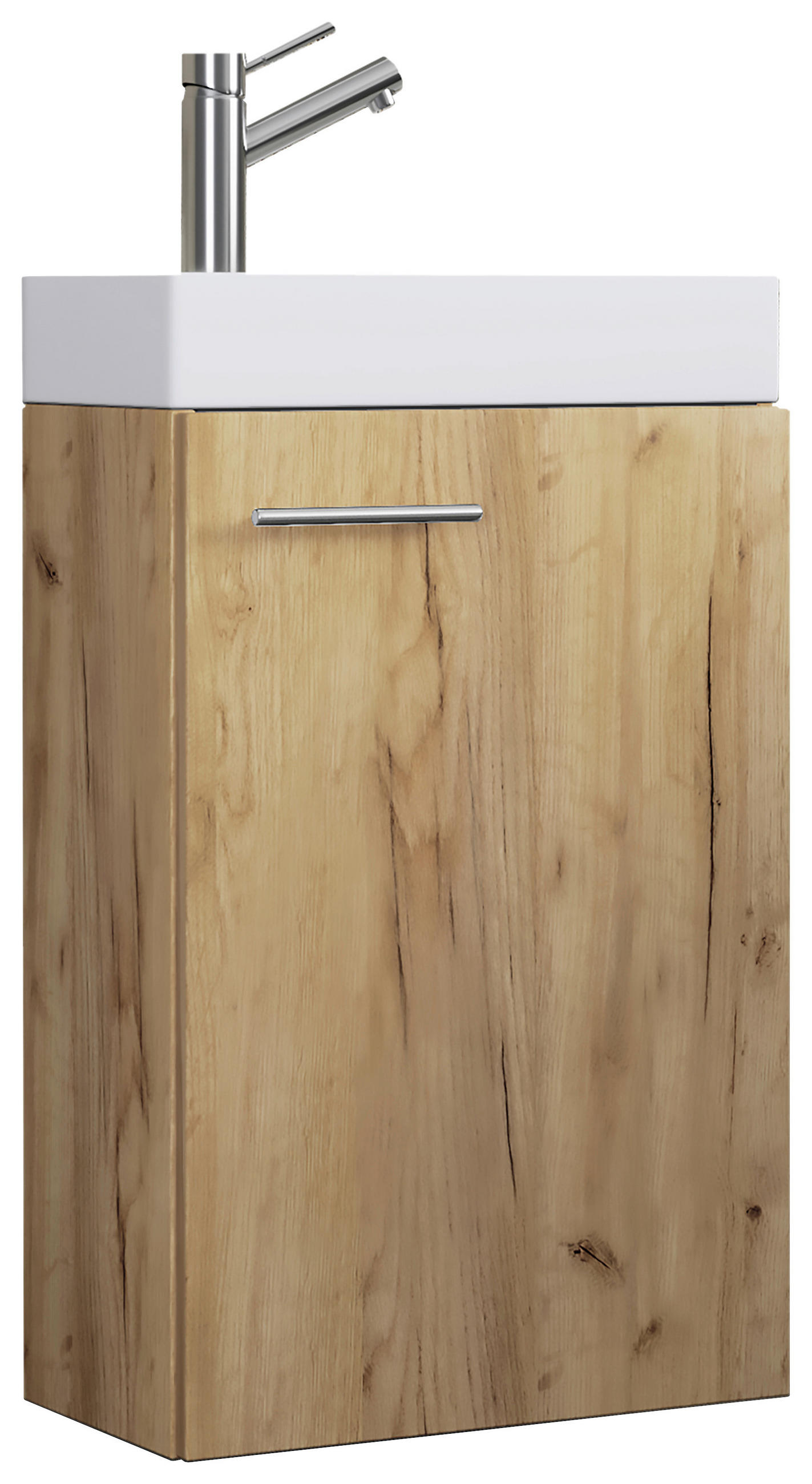 WASCHTISCHKOMBI 40,5 cm  - Honigeiche/Weiß, MODERN, Keramik/Holzwerkstoff (40,5cm) - MID.YOU
