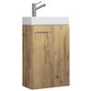 WASCHTISCHKOMBI 40,5 cm  - Honigeiche/Weiss, Modern, Keramik/Holzwerkstoff (40,5cm) - MID.YOU