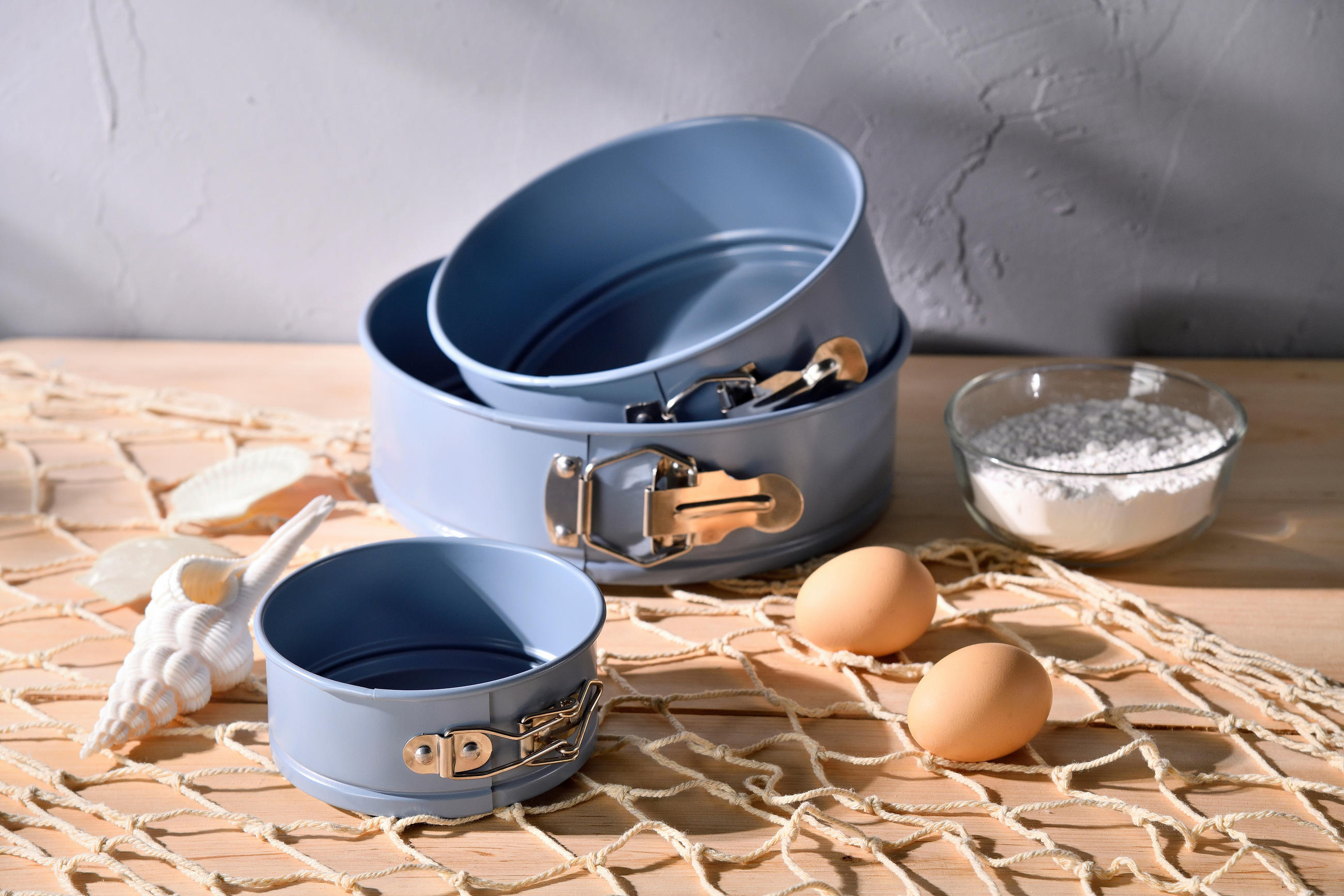 BACKFORMENSET - Pastellblau, Basics, Metall (12/18/22cm) - SAN IGNACIO