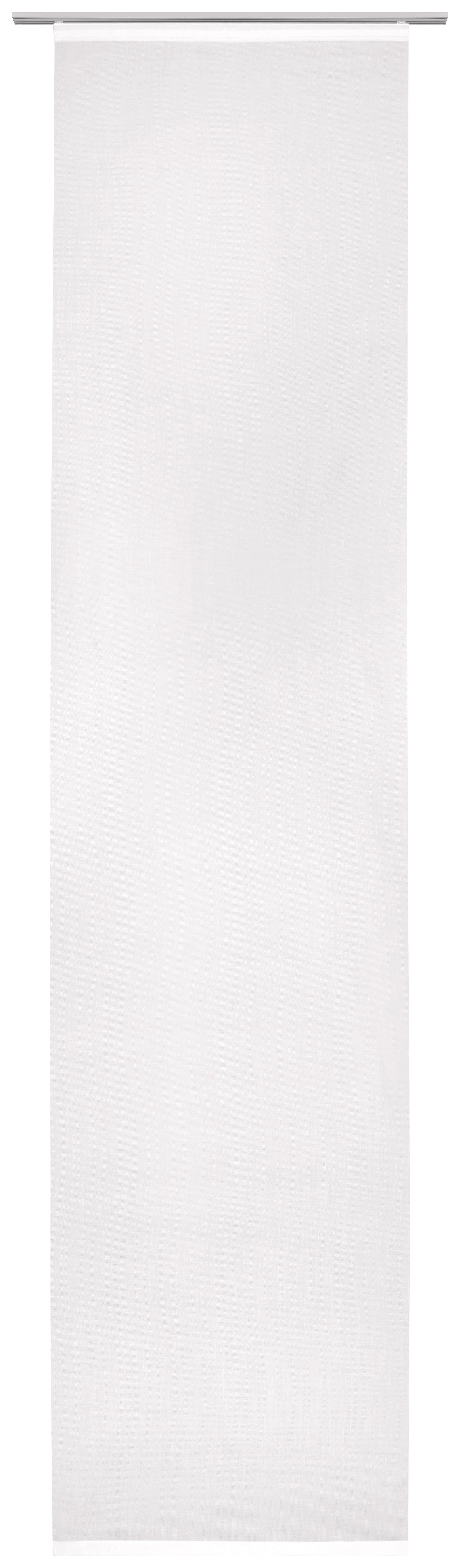 FLÄCHENVORHANG in Weiß transparent  - Weiß, Design, Textil (60/255cm) - Novel