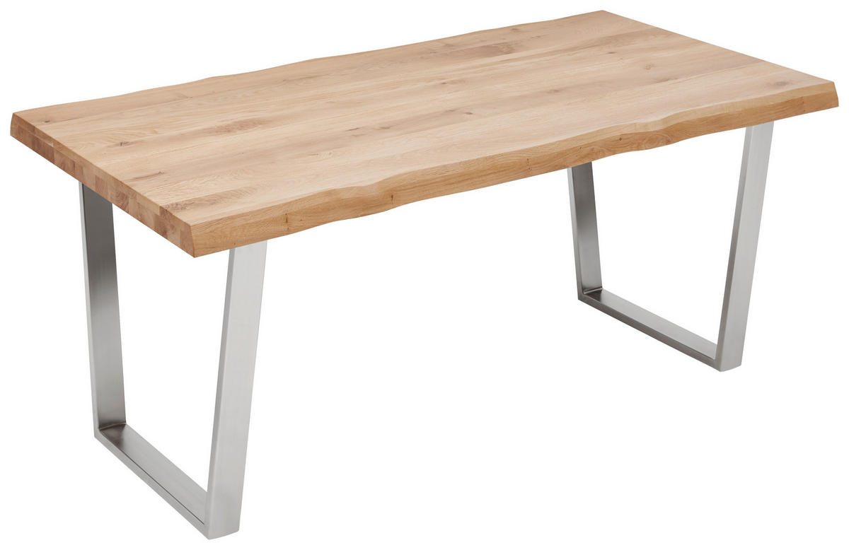 TISCHGESTELL in Metall 78/7,5/72 cm   - Edelstahlfarben, Design, Metall (78/7,5/72cm) - Valdera