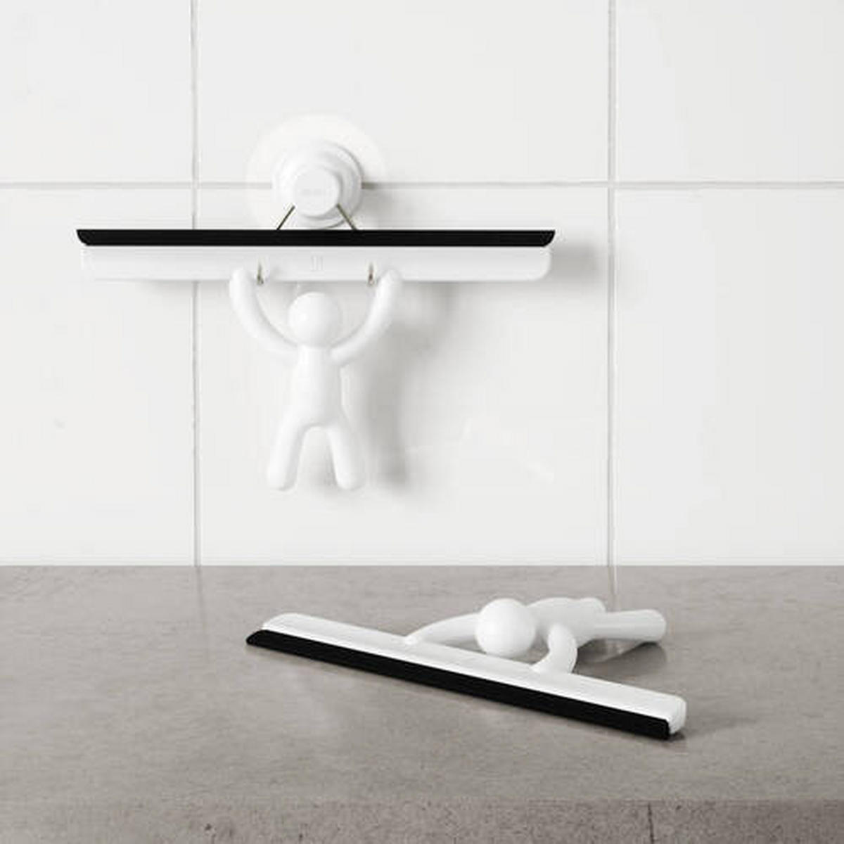 BRISAČ ZA TUŠ KABINU - bela, Konvencionalno, plastika (27/5cm)