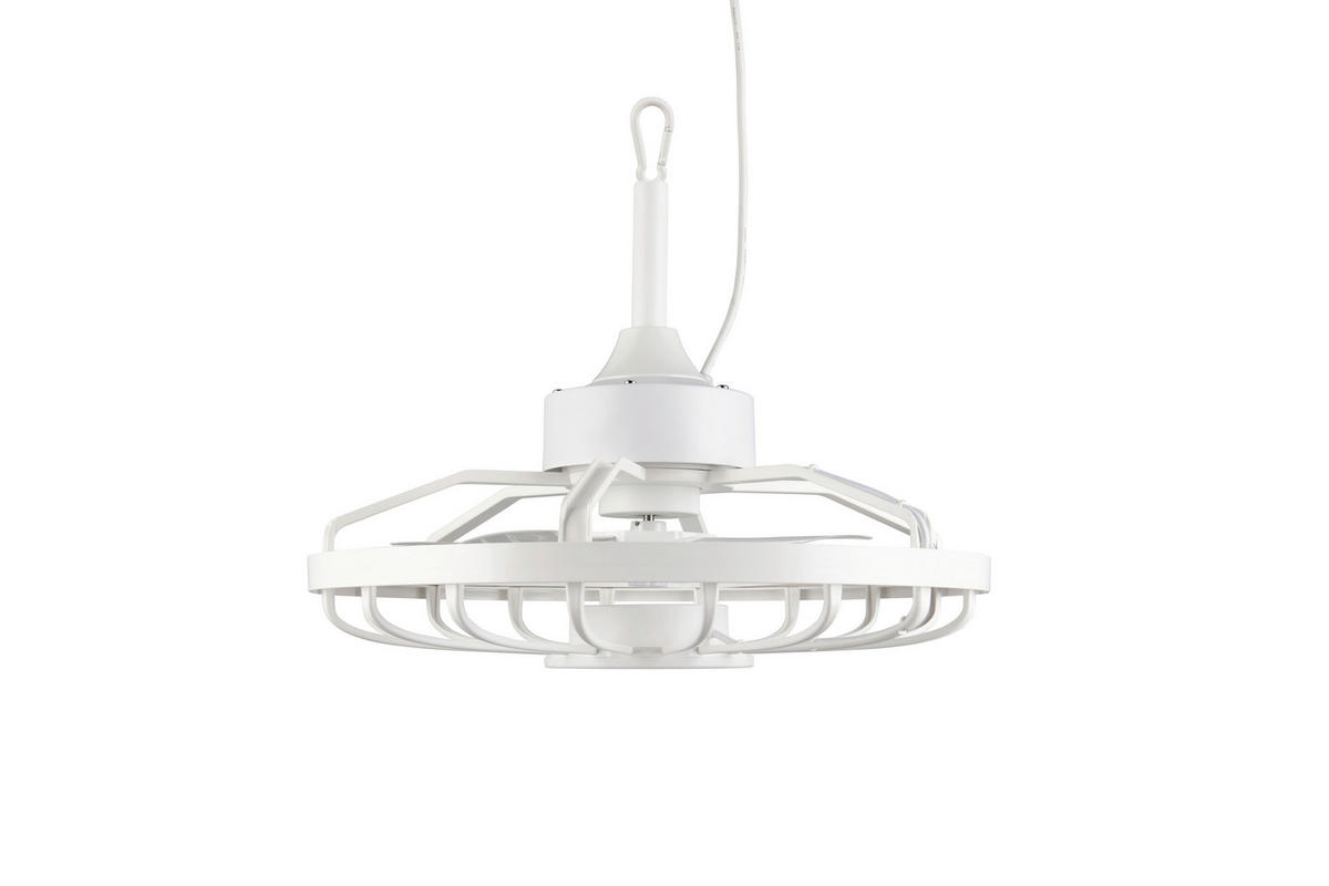 DECKENVENTILATOR - Weiß, Design, Kunststoff/Metall (51/42cm)