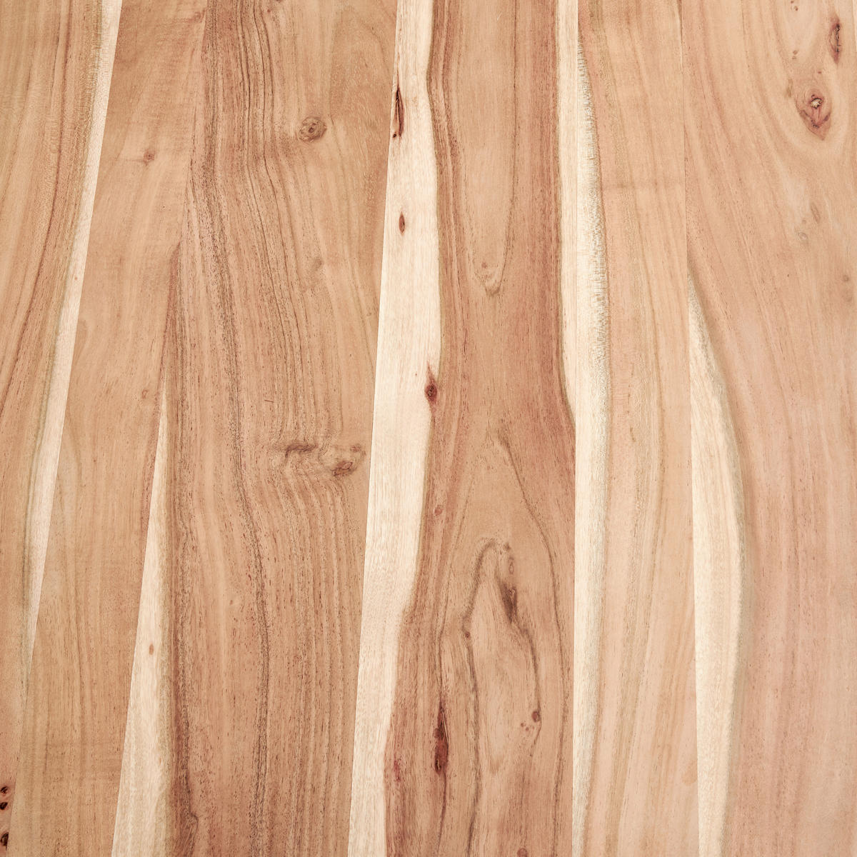 ESSTISCH in Holz, Metall  - Schwarz/Akaziefarben, Natur, Holz/Metall (90/76/90cm) - Livetastic