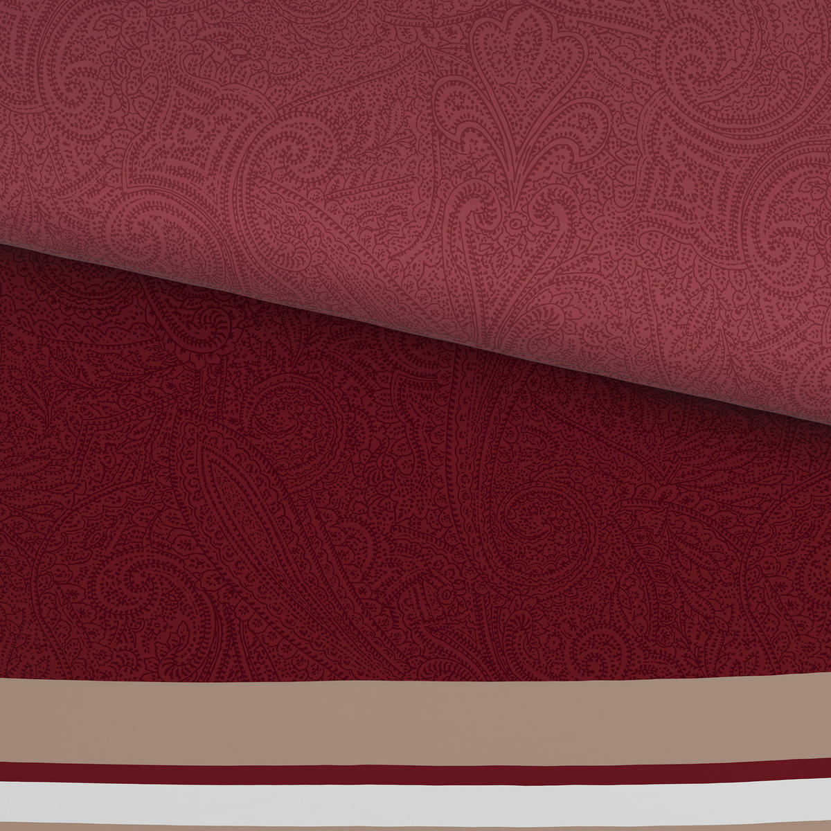 BETTWÄSCHE Mavie Satin 140/200 cm  - Rot, KONVENTIONELL, Textil (140/200cm) - Novel