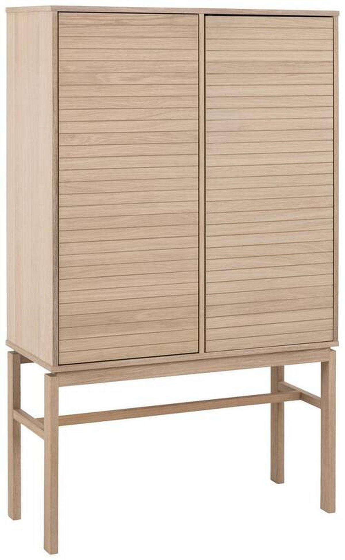 HIGHBOARD  in 90,8/150/40 cm  - Weiss/Eichefarben, Design, Holz/Holzwerkstoff (90,8/150/40cm) - Livetastic