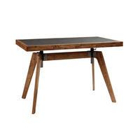 SCHREIBTISCH  Akaziefarben höhenverstellbar  - Akaziefarben, Design, Holz/Textil (120/72-88/70cm) - Hasena