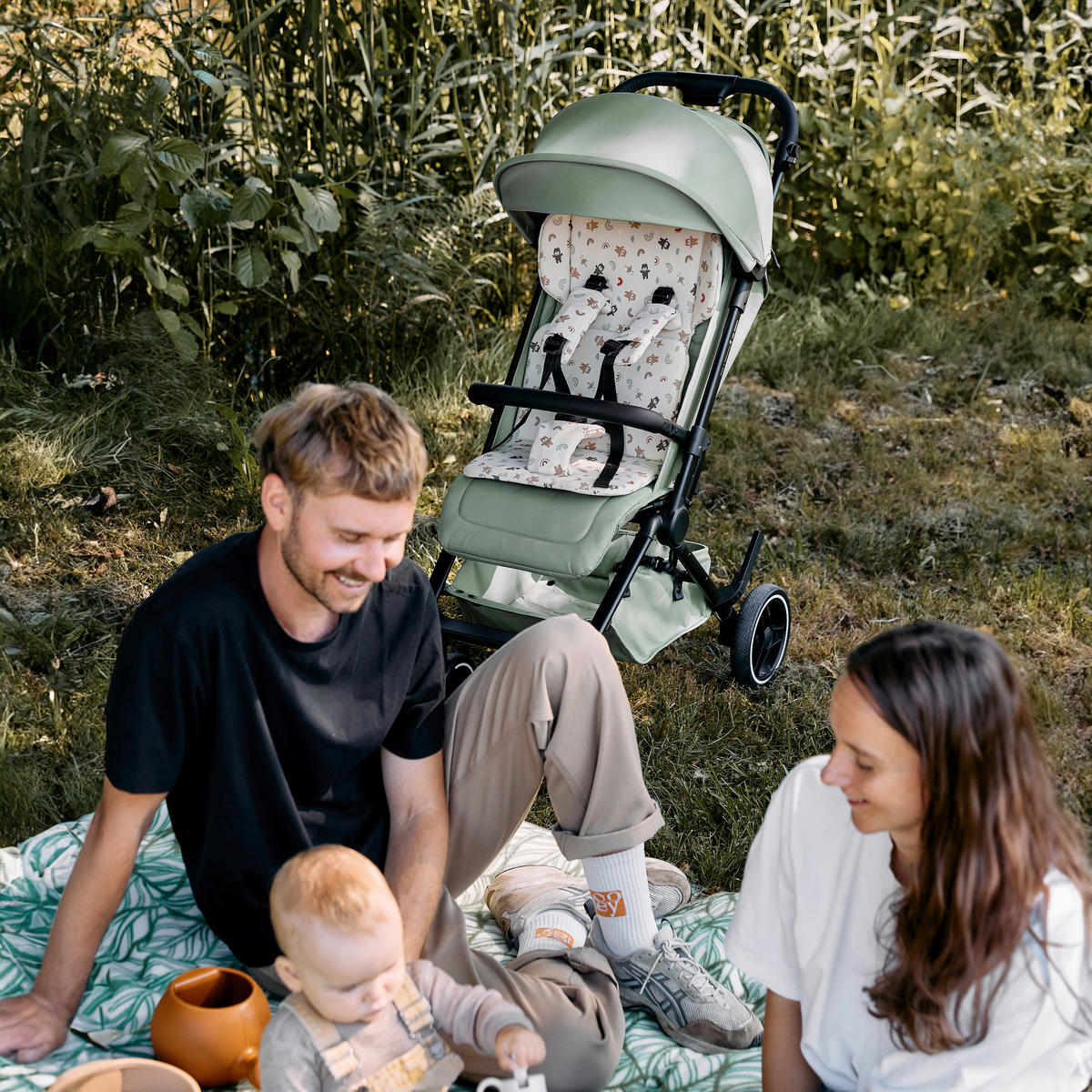 BUGGY Ping 3 Trekking  - Pastellgrün/Schwarz, Basics, Textil/Metall (50,5/108/81cm) - ABC Design