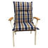 SESSELAUFLAGE in Blau, Braun, Creme Karo - Blau/Creme, LIFESTYLE, Textil (50/110/9cm) SESSELAUFLAGE in Blau, Braun, Creme Karo - Blau/Creme, LIFESTYLE, Textil (50/110/9cm)