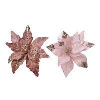 BOŽIĆNA ZVIJEZDA - pink, Basics, plastika (28cm) - X-Mas