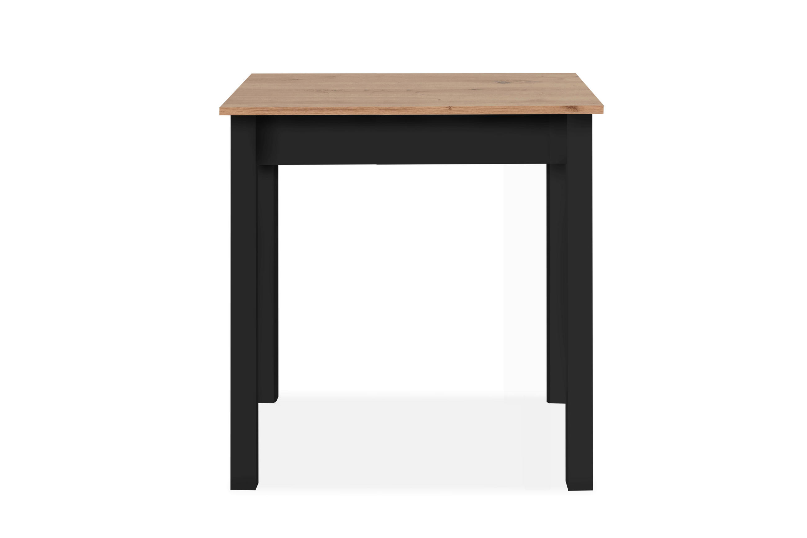 ESSTISCH rechteckig Schwarz, Eiche Artisan  - Schwarz/Eiche Artisan, MODERN, Holzwerkstoff (90/67/76cm) - MID.YOU