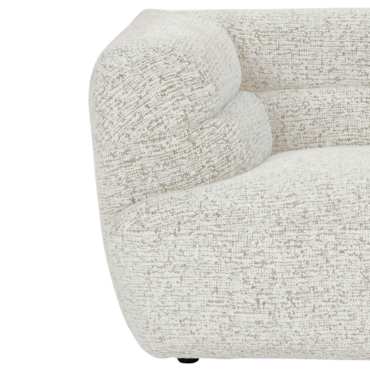 BIGSOFA Chenille Creme, Beige  - Beige/Creme, KONVENTIONELL, Kunststoff/Textil (240/75/105cm) - Carryhome
