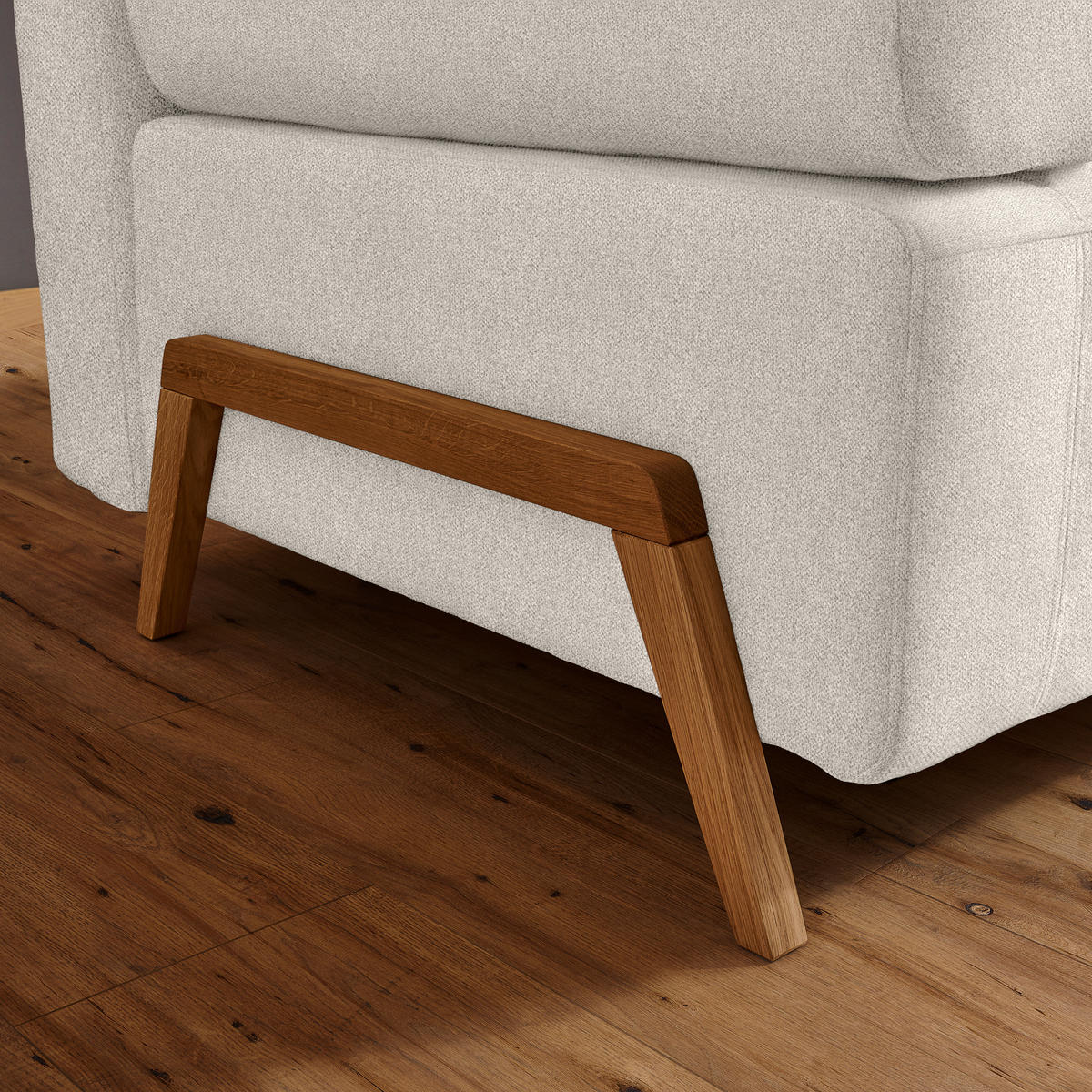 SCHLAFSOFA in Textil Creme  - Creme/Naturfarben, Design, Holz/Textil (211/88/102cm) - Niels Andersson