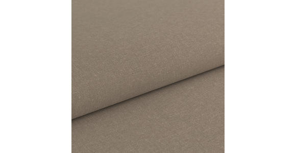 BOXSPRINGSOFA in Flachgewebe Taupe  - Taupe/Silberfarben, Design, Textil/Metall (202/96/105cm) - Carryhome