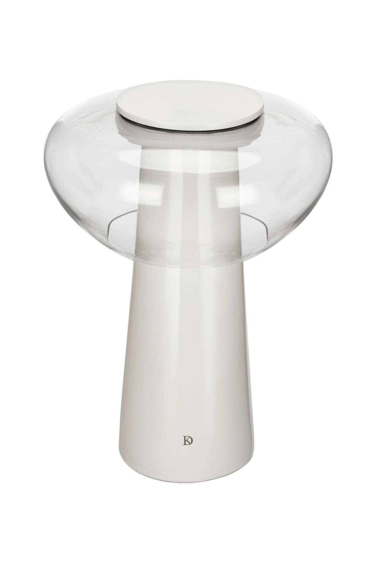 LED-TISCHLEUCHTE Daja 28/38,4 cm   - Grau, Design, Glas/Keramik (28/38,4cm) - Dieter Knoll