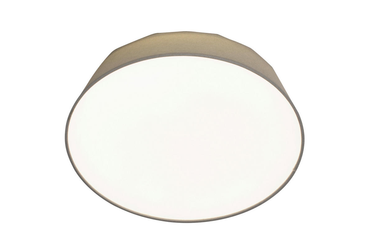 LED-DECKENLEUCHTE 40/12,7 cm   - Hellgrau, Basics, Kunststoff/Textil (40/12,7cm) - Novel