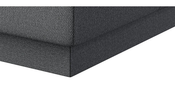 BOXSPRINGBETT 180/200 cm  in Schwarz  - Alufarben/Schwarz, KONVENTIONELL, Textil/Metall (180/200cm) - Dieter Knoll