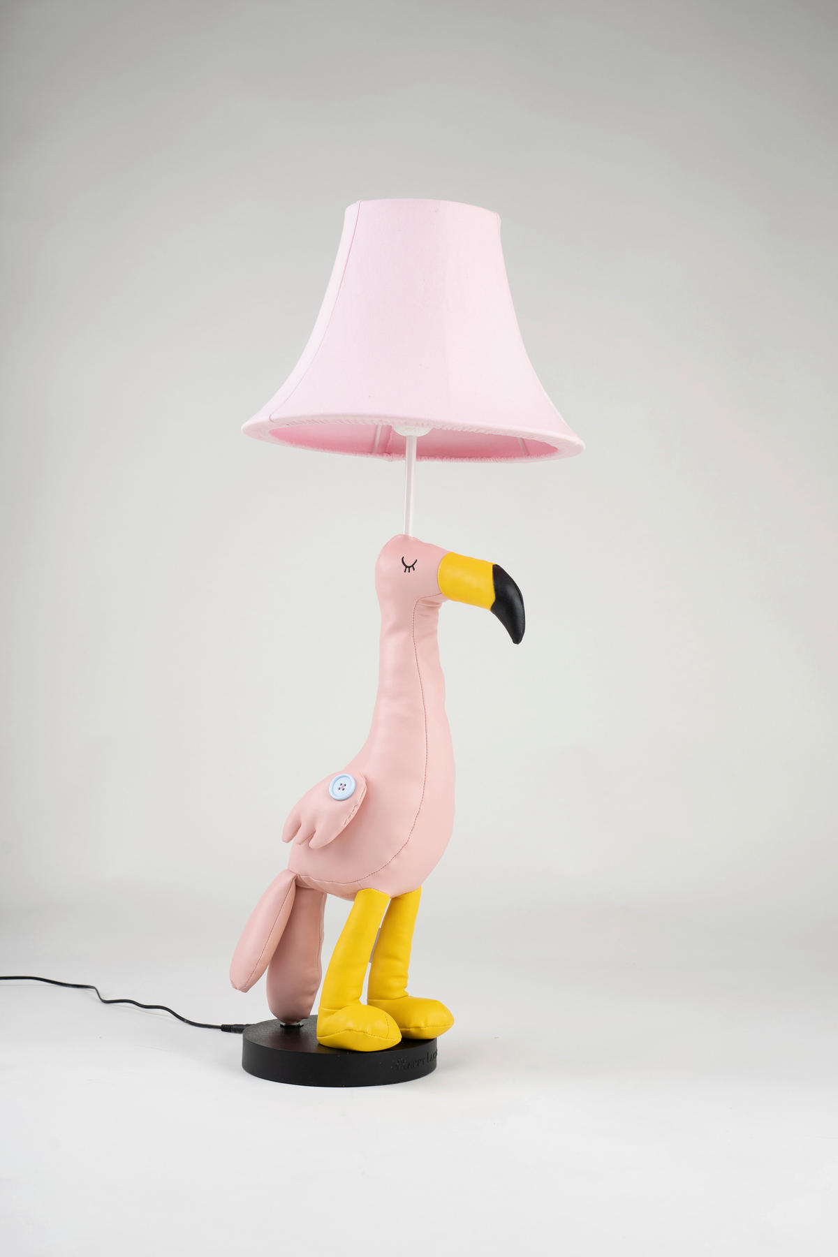 LED-KINDERTISCHLEUCHTE Mingo der Flamingo 31,5/31,5/77,5 cm   - Rosa/Weiß, LIFESTYLE, Textil/Metall (31,5/31,5/77,5cm) - Happy Lamps