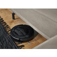 ECKSOFA in Chenille Greige  224/305 cm  - Greige/Schwarz, Design, Textil/Metall (224/305cm) - Dieter Knoll