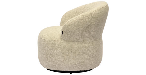 SESSEL in Webstoff Naturfarben - Schwarz/Naturfarben, Design, Holz/Kunststoff (78/73/75cm) - Carryhome