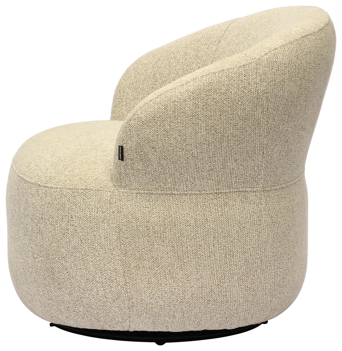 SESSEL in Webstoff Naturfarben  - Schwarz/Naturfarben, Design, Holz/Kunststoff (78/73/75cm) - Carryhome