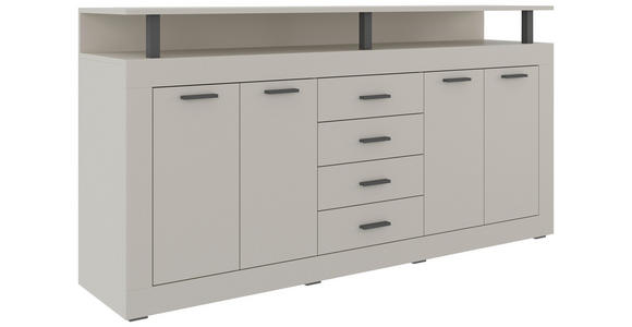 SIDEBOARD in 195/88/38 cm - Kaschmir/Anthrazit, Basics, Holzwerkstoff/Kunststoff (195/88/38cm) - Xora