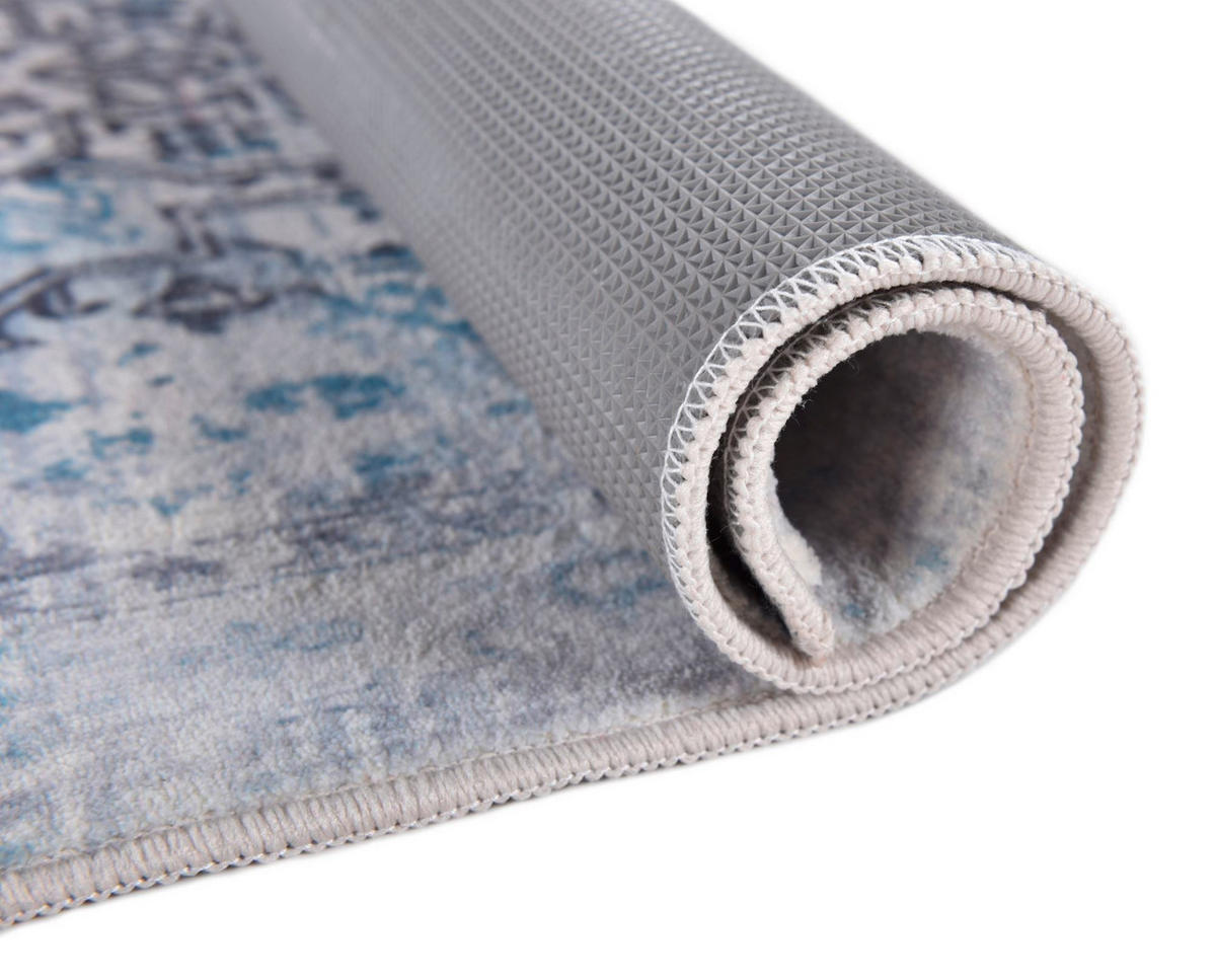 PROSTIRKA ZA KUPATILO ORIENTAL  plava 60/100 cm  - plava, Osnovno, tekstil (60/100cm) - Tom Tailor