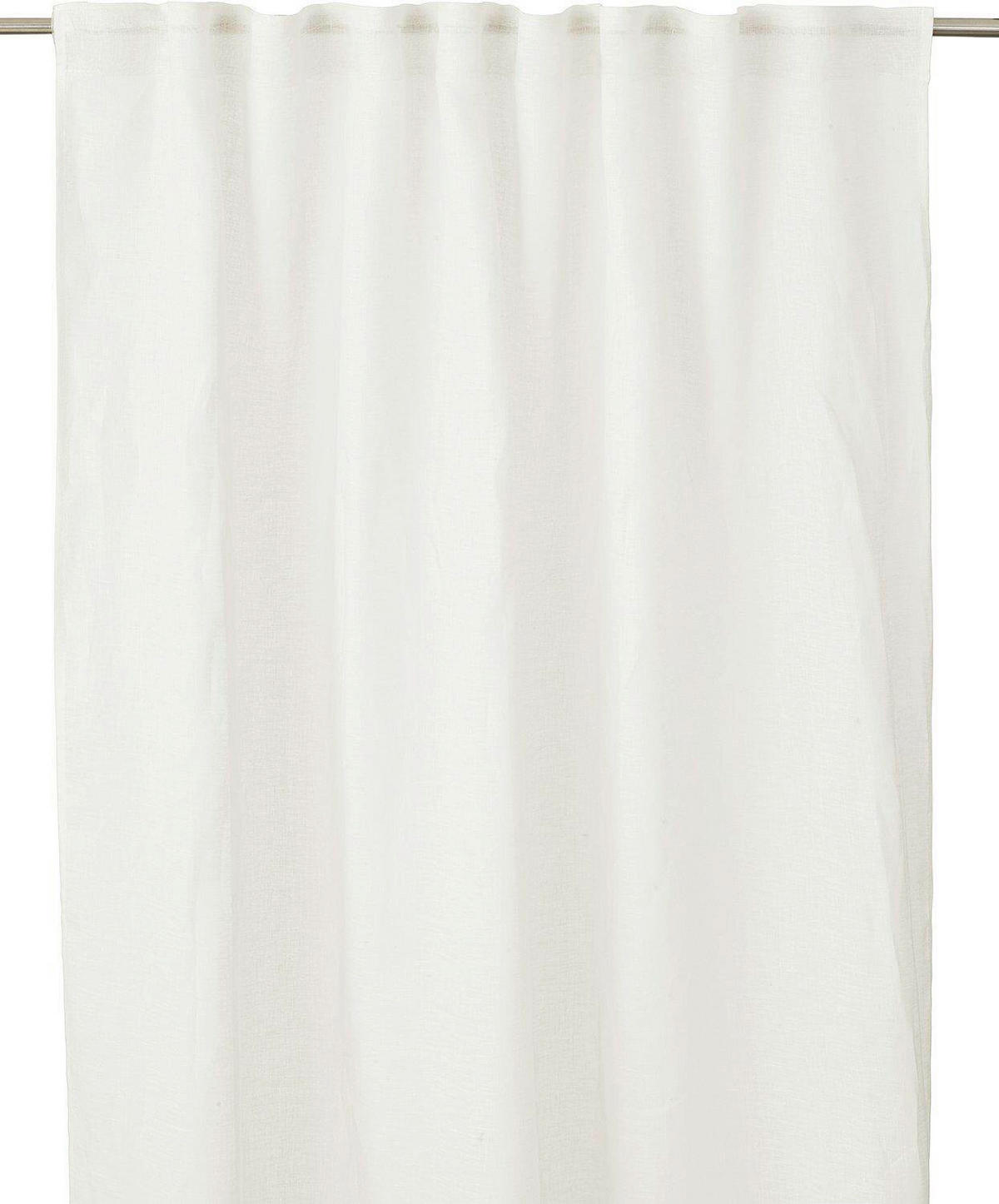 FERTIGVORHANG  halbtransparent   145/280 cm 2 Stück  - Weiß, Basics, Textil (145/280cm) - Svanefors