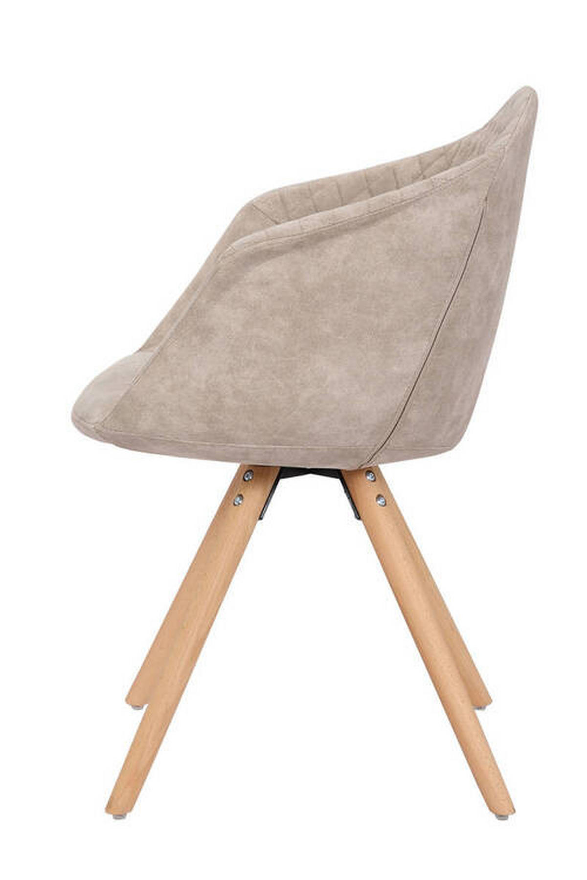 SADA ŽIDLÍ 2 kusy - bílá/krémová, Design, dřevo/plast (59/82/55cm)