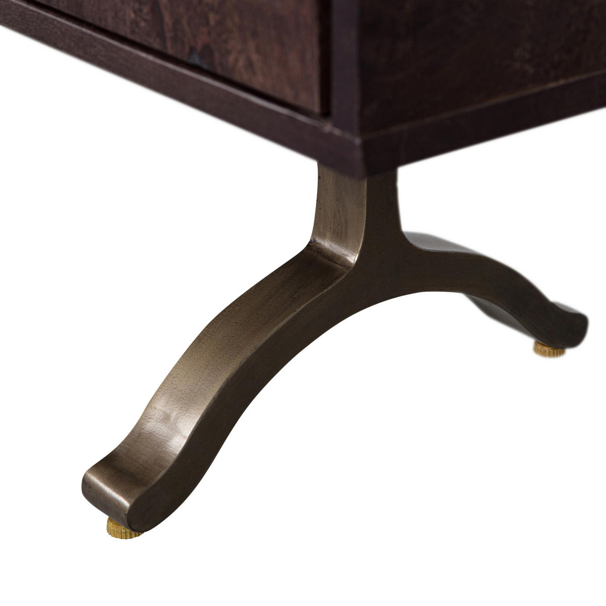 SIDEBOARD Draw 180/70/40 cm  - Messingfarben/Walnussfarben, Design, Holz/Metall (180/70/40cm) - Livetastic