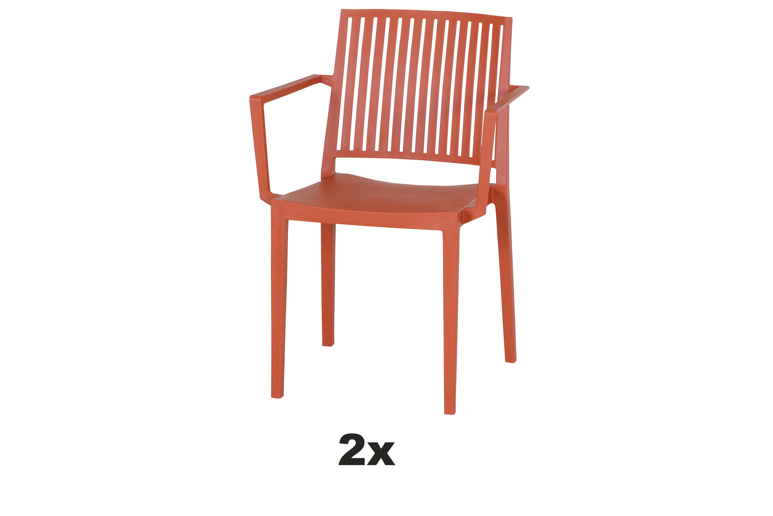 Siena Garden Stapelstuhl Rot 57x80x56 cm