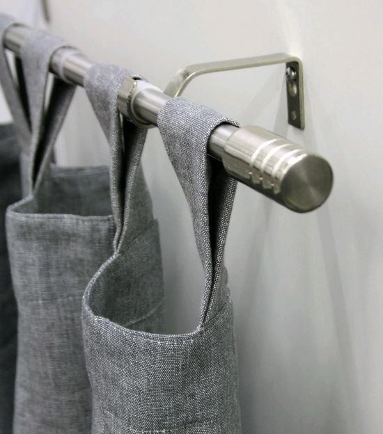 KARNIŠA VODILICA boja nerđajućeg čelika, metal - boja nerđajućeg čelika, Osnovno, metal (100-190cm) - Gardinia