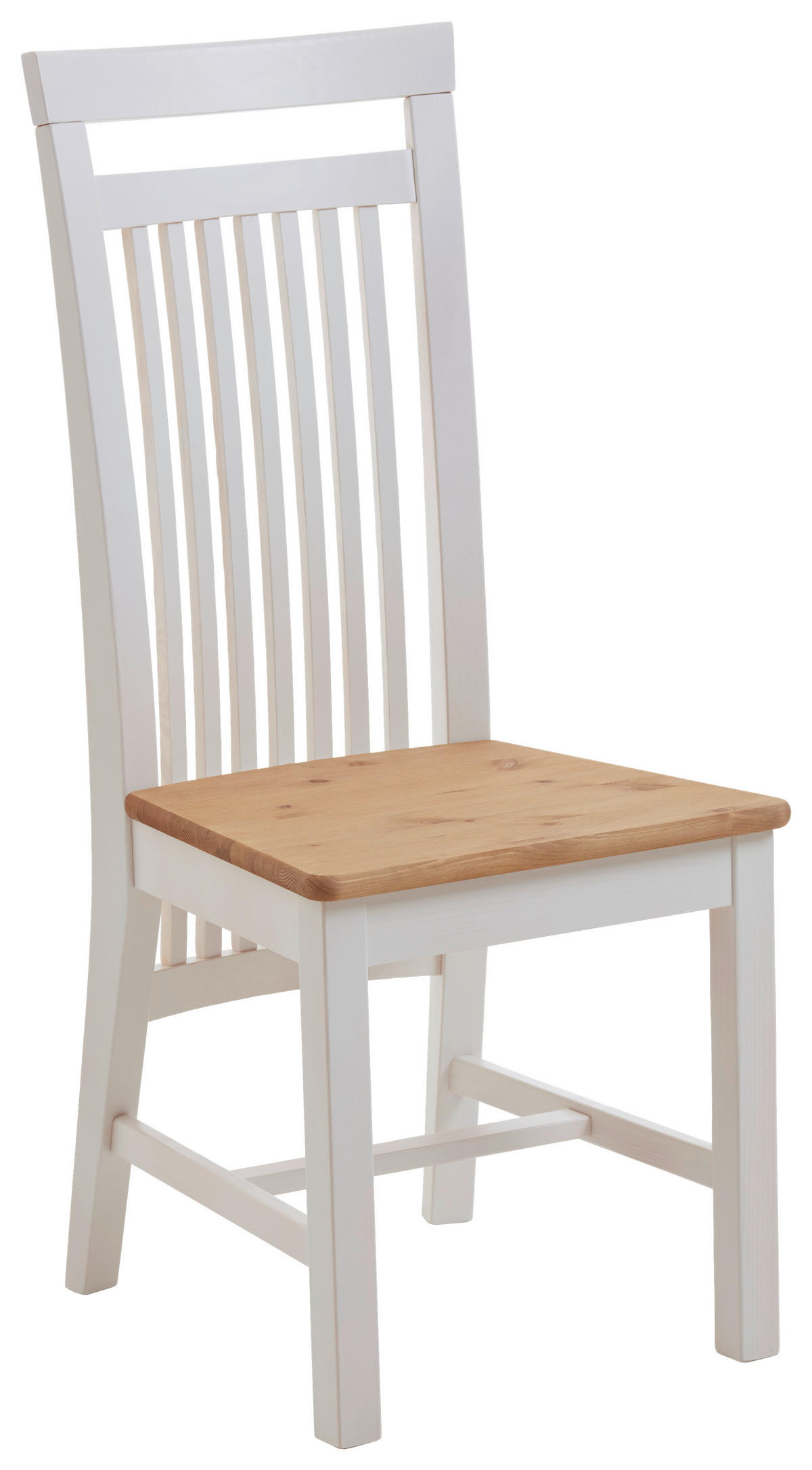 STUHL     - Laugenfarbig/Weiß, ROMANTIK / LANDHAUS, Holz (46/103/48cm) - Boxxx