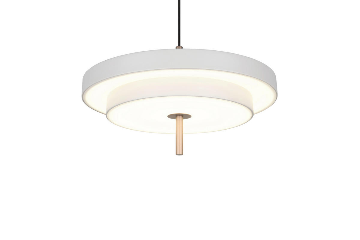 LED FÜGGESZTÉK - sárgarézszínű/szürke, Basics, fém (40/150cm)