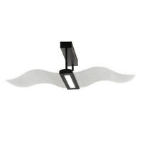 LED PLAFONJERA - crna, Dizajnerski, metal/plastika (85/40/200cm)